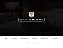 Tablet Screenshot of paradisemassage.info